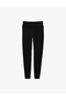 High Waist Slim Fit Interlock Sports Leggings with Stitching Detail - 3