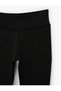 High Waist Slim Fit Interlock Sports Leggings with Stitching Detail - 5
