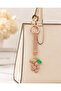 Bag Charm and Keychain with Stone Grape Figure – Rose Gold - 2