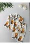 Pooh printed button soft pajama set