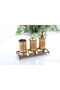 Engraved Detail Bathroom Accessory Set Bronze - 3