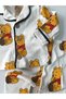 Pooh printed button soft pajama set - 3