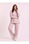Plus Size Lycra Modal Fabric Pocketed Slit Comfortable Cut Set