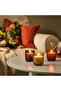 Scented Candles in Glass Set of 3 Vanilla 20 Hour Burn 7.3 cm - 2