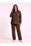 Plus Size Lycra Modal Fabric Comfortable Cut Suit with Slits - 3
