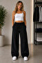 3-Piece Sweatpants Black Gray Navy Blue Comfortable Cut Casual Sports Bottoms - 5