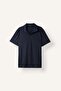 Regular Fit Buttonless Resort Collar Short Sleeve Basic Polo T-Shirt I4054Ax26Au
