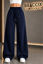 Women's 3-Piece Casual Tracksuit Set Black Gray Navy Blue with Pockets Comfortable Cut Loose Legs - 7