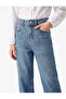 Cotton Mom Fit Denim Trousers - 3