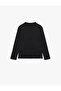 Modal Blend Long Sleeve Mock Neck Basic T-Shirt - 5