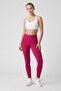 Women Sportswear Fit Training Full Length Leggings, Dark Pink - 2