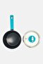 Non Stick Aluminium Frying 7 Saucer With Lid, Grey - 3