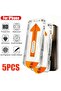 FCGQ 5PCS For iPhone14Plus 5Pcs Ultra HD 8K Dust Free Screen Protector For iPhone 17 16 15 14 13 12 - 8