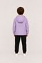 Boy's Lilac Lined Hooded Waterproof and Windproof Zippered Seasonal Raincoat - 6