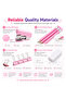 School and Office Supply Set: Notebook, Pencils, Cartoon-Design Stapler, Binder Clips, Versatile Paper Clips, Eraser, and Sharpener, [Portable Stationery Set for Children Student] - 5