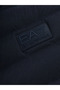Men's Cotton Regular Fit Quilted Hooded Zippered Navy Blue Vest - 4