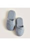 Solid Bamboo Unisex Slippers Steel Blue