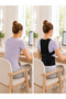 Back and Lumbar Support Upright Posture Corset with Adjustable Cross Straps and Mesh Design - 5