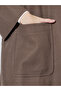 Brown Notch Lapel Button-Up Coat - 4