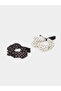 Pack of 2 - Multi-Color Polka Dot Scrunchie with Bow Detail - 3