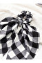 Checkered Bow Hair Tie - 2