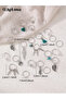 Set of 23 - Silver-Tone Metal Hair Ring - 8