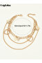 Heart and Butterfly Detail Layered Anklet - 5
