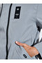Grey Hooded Regular Fit Utility Trench Coat with Zip Closure - 4