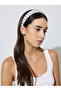 White Polka Dot Padded Headband - 2