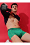 Green Logo Print Comfort Fit Trunk Underwear