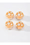 Pack of 4 - Orange Mushroom Hair Clips - 7
