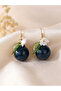 Girls Berry Drop Earrings with Floral Accent - 4