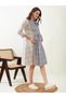 Multi-Color Graphic Print Maternity Midi Skater Dress - 3