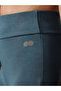 Teal Solid High-Rise Textured Activewear Leggings - 4