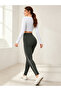 Charcoal Piping Detail Leggings - 5