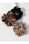 Set of 3 - Velvet Pearl Hair Scrunchies - 5