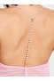 Pink Mesh Slip with Chain Strap and Brief - 3