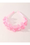 Solid Flower Applique Headband - 3