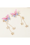 Set of 2 - Butterfly Decor Chain Hair Clip - 3
