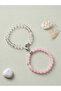 Pack of 2 - Beaded Bracelets with Heart Charm - 4