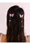 Set of 2 - Butterfly Decor Chain Hair Clip