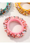 Set of 6 - Ruffle Flower Hair Ties - 4