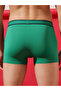 Green Logo Print Comfort Fit Trunk Underwear - 6