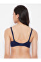 Blue Non-Padded Non-Wired Full Coverage Bra - 4