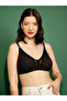 Black Solid Non-Padded Non-Wired Powernet Panel Bra