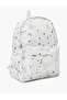 Girls White Star Print Casual Backpack