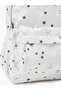 Girls White Star Print Casual Backpack - 3