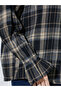 Black Checked Print Long Sleeve Shirt - 5