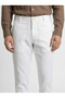 White Solid Trousers - 3