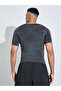Grey Solid Slimming Body Shapewear T-Shirt - 5